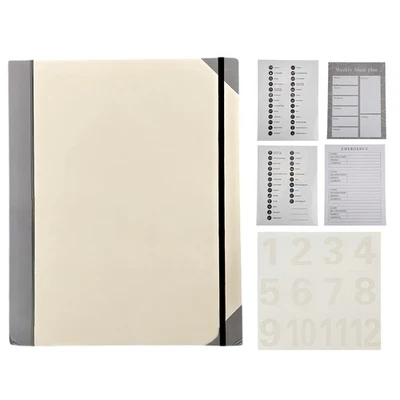 Ordner A4 Aktenordner Ordnungsmappe A4 Dokumententasche Mappe Organizer (Beige) - Bild 1 von 4