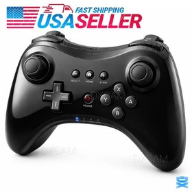 Wireless Bluetooth For Wii U Pro Controller Black For Nintendo Wii U