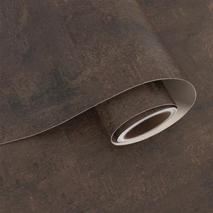 Industrial Brown Concrete Wallpaper Peel and Stick Textured Concrete Contact ... - Picture 1 of 9