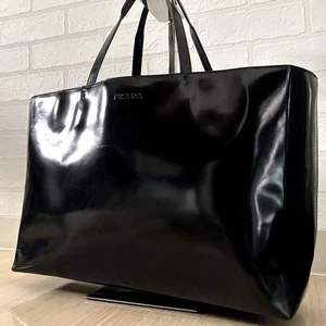 Autentic prada bag tote hand y2k vintage archive rare black logo business - Picture 1 of 20