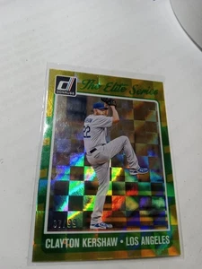 2017, Donruss Gold Prism, 37 / 99 Clayton Kershaw. LA Dodgers  # ES4. - Picture 1 of 2