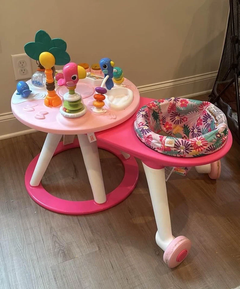 Andador de bebé 2 en 1 Bright Starts Around We Go, centro de actividades de descubrimiento y pestaña Foto 1 de 1