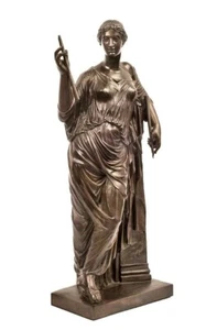 Schöne antike französische Bronzeskulptur signiert F. Barbedienne 19. Jh. - Bild 1 von 9