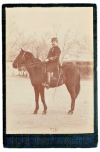 Photo Militaire Officier à cheval, circa 1880 - Foto 1 di 2