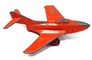 1960s Midgetoy Orange US Navy Fighter Jet Diecast Toy Plane - Picture 1 of 5