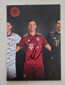 LEGEND THOMAS MULLER SIGNED IN PERSON BAYERN MUNICH PROMO CARD SOCCER - Picture 1 of 2