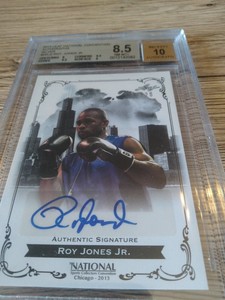 Bgs Auto Roy Jones Jr 2013 Leaf National Convention Autographs Silver #'d 10/20