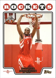 2008-09 Topps Gold Foil Houston Rockets Basketball Card #220 Donte Greene