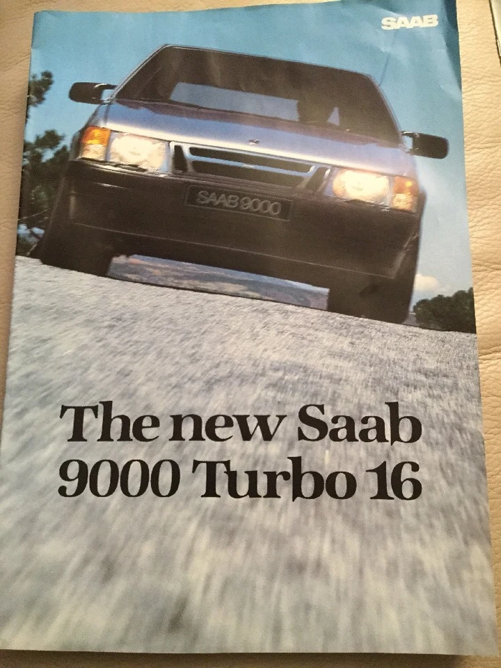 Saab 9000 Turbo 16 Car Brochure - 1984 - Image 1 of 2