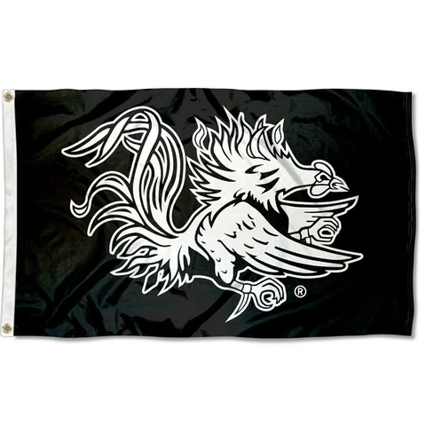 South Carolina Gamecocks Black Flag Large 3x5 Cover