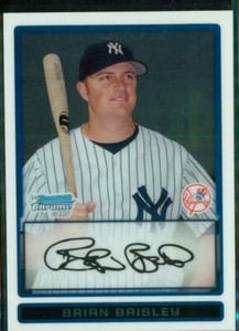 2009 Baseball Card Bowman Chrome Prospects BCP133 BRIAN BAISLEY New York Yankees