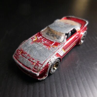 Macchina Miniatura Metallo Rosso Mattel Mazda RX7 Vintage Collezione N6296 - Immagine 1 di 4