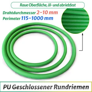 PU Rundriemen Durchmesser 2mm-10mm Geschlossener Antriebsriemen Keilriemen - Picture 1 of 96