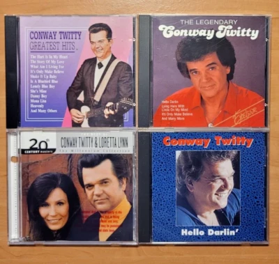 Conway Twitty - 4 CD Sammlung - The Legendary / Hello Darlin' / Greatest Hits... - Bild 1 von 4