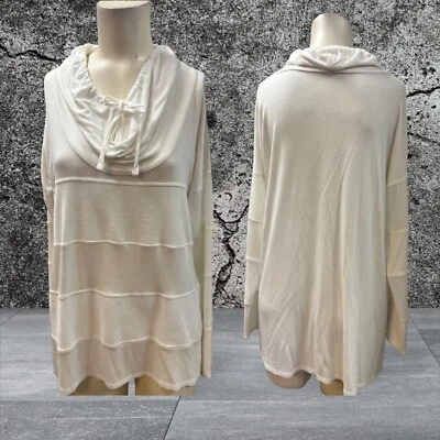 Unbranded, Woman, Sweatshirts, Beige, Sz XL,Long Sleeve, Hood, Viscosa, Casual.! - Imagem 1 de 4