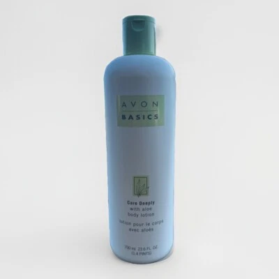 Avon Basics Care Deeply Aloe Body Lotion 16,9 oz rara vintage fuori produzione - Immagine 1 di 3