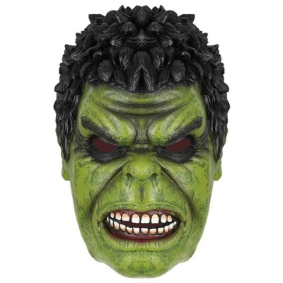 Halloween Mask Latex Hood Avengers 4 Hulk all Face Cover Cosplay - Image 1 of 4