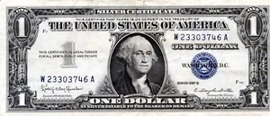 $1,00 1957B Certificato Argento - Foto 1 di 2