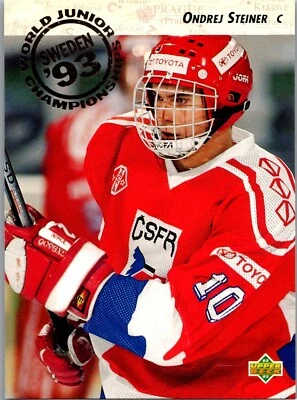 1992-93 Upper Deck Hockey - #604 Ondrej Steiner World Junior Chamionships - Image 1 of 2