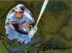 ROD CAREW TWINS 1997 DONRUSS SIGNATURE SERIES SIGNIFICANT SIGNATURES!