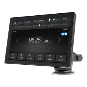 Wireless 9" Android Auto GPS WiFi Portable HD Multimedia Apple Carplay Screen - Picture 1 of 24