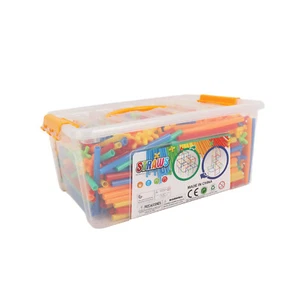 700pcs Straw Constructor Building Set STEM 3D Interlocking Plastic Toys for Kids - Picture 1 of 9