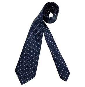 STEFANO RICCI VINTAGE Blue Polka Dot Silk LUXURY Tie ITALY - Picture 1 of 4