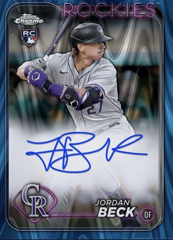 2024 Topps Chrome Update Blue Rookie RC Signature Auto JORDAN BECK Digital - Image 1 of 1