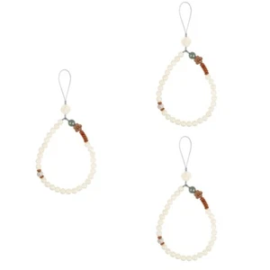 Phone Hanging Rope Phone Charms Strap Phone Lanyard Wrist Beaded Phone Strap - Zdjęcie 1 z 12