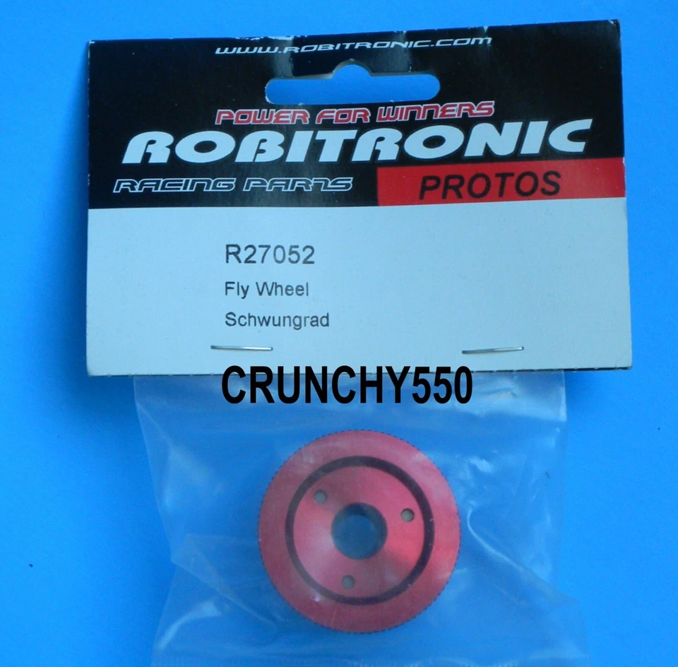 Robitronic Racing Parts Protos Buggy Fly Wheel Aluminum #R27052 Vintage RC - Image 1 of 1
