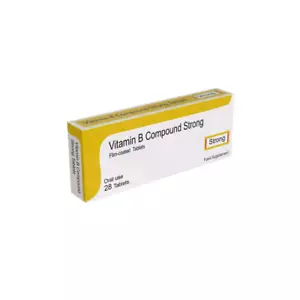 Vitamin B Compound/Complex Strong Tablets (Vitamin B1, B2, B3, B6) - Made in UK - Picture 1 of 6