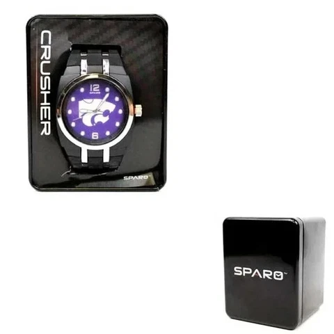 Kansas State Wildcats Sparo Watch Jewelry Crusher Rico Wrist Band NCAA New Black Cover