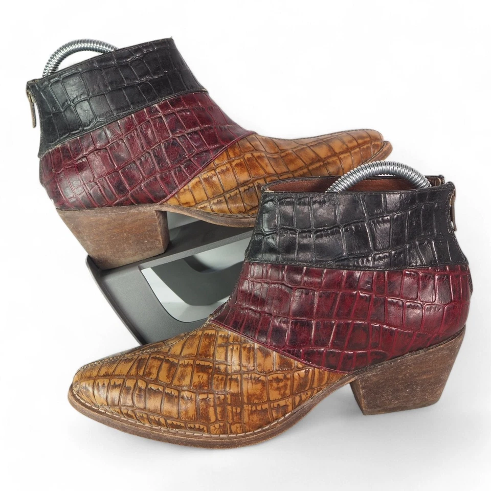 Farylrobin x Free People Tryst Botines de Cuero 'Combo Negro' Para Mujer 8 Foto 1 de 4