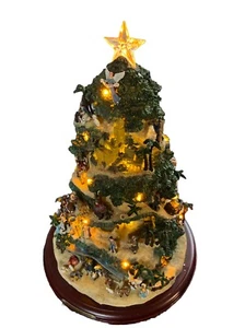 Thomas Kinkade Musical & Lighted Nativity Tree Glory to the Newborn King 16" IOB - Picture 1 of 21
