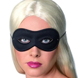 Fancy Dress Farfalla Eyemask Burglar Convict Bandit Black by Smiffys - Picture 1 of 2