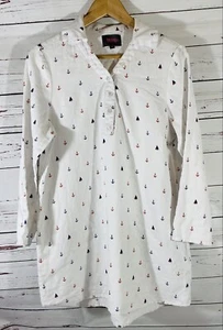 Forcynthia Beachwear Damen Leinen Schwimmen Überziehen Kleid Größe Medium Weiß Taschen - Bild 1 von 11