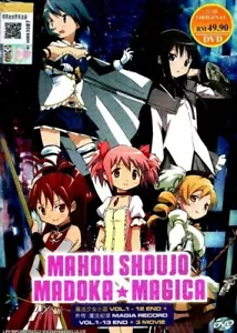 DVD Mahou Shoujo Madoka Magika Vol. 1-12 End +Magia Record TV 1-13 End +2 Movies - Imagen 1 de 3
