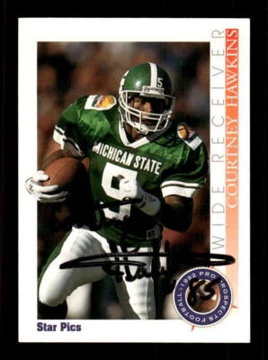 1992 Star Pics #53 Courtney Hawkins HAND SIGNED AUTO - Image 1 of 2