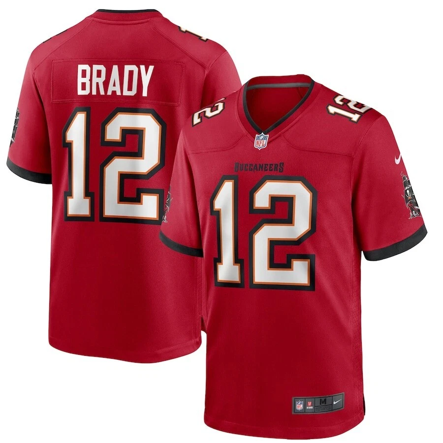 Camiseta deportiva Tom Brady Tampa Bay Buccaneers Nike Game - roja talla XL fanáticos auténtica Foto 1 de 3