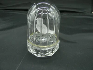 Hofbauer Byrdes Frosted Bird in Glass Bird Cage Birdcage Paperweight Figurine - Picture 1 of 6