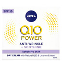 NIVEA Q10 POWER anti-wrinkle + soothing DAY CREAM for sensitive skin 50ml New