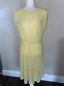 Vestido Vaina Amarillo Vintage Serbin of Florida - Imagen 1 de 9