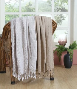 Excel Hometex 100% Luxurious Cotton Batik Throw Blanket (50x60 Inch Set of 2)