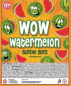 Bolas de chicle 24 mm Wow Watermelon Zedcandy, aprox. 1.000 unidades, aprox. 10 kg - Imagen 1 de 2