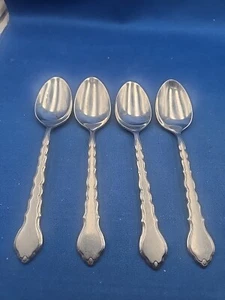 Lot of 4 Oneida CELLO Stainless Teaspoons 6" - Picture 1 of 6