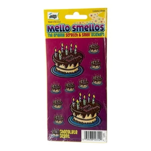 Mello Smellos Birthday Cake Chocolate Scent Scratch & Sniff Stickers 10302 NIP - Picture 1 of 2