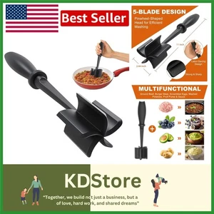 Strapazierfähiger Fleischzerkleinerer Löffel für Hackfleisch & Gemüse, hitzebeständig Ny... - Bild 1 von 8