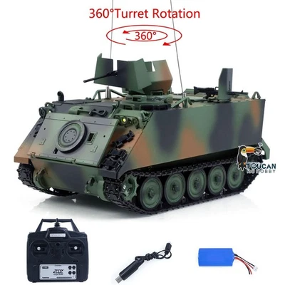 ProEdition TD 1/16 M113A1 RC Tank Infrared Flashing Cannon Smog Adjustable Track - Image 1 of 4