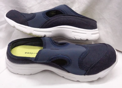 Women's EASY SPIRIT Slip On Shoes SEBOW2 Textile Open Side 357 0620 ~ BLUE 7W - Image 1 of 4