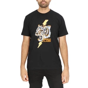 Cavalli Class Mens Black T-Shirt MSRP $195 - Picture 1 of 3